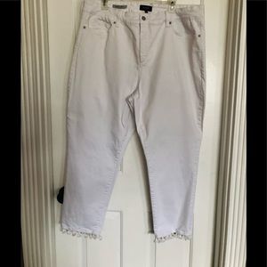 NYDJ White Sheri Ankle Jeans 20W